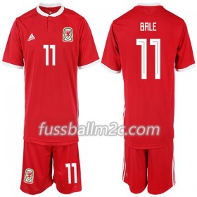 Fußballtrikots Wales Bale 11 Kinder Heim Trikotsatz 2018-2019